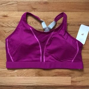 Fabletics Adjustable Sports Bra (pink/purple)